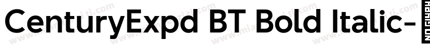 CenturyExpd BT Bold Italic字体转换